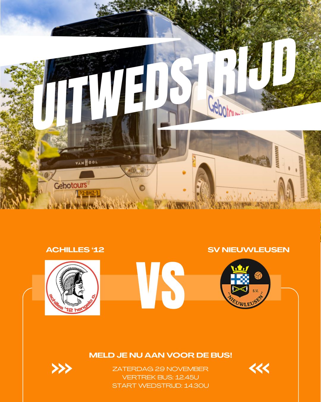 Supportersbus naar Achilles'12