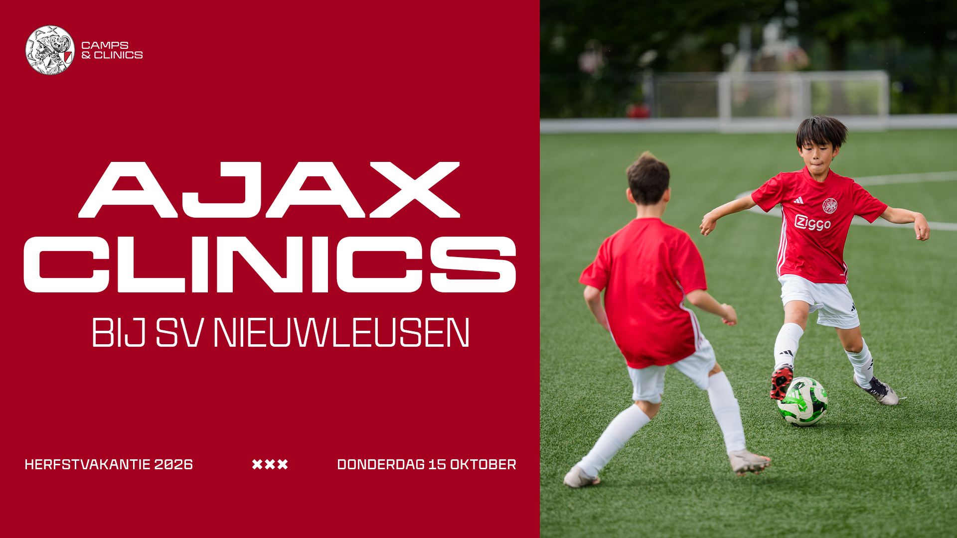 15 oktober Ajax Clinic bij S.V. Nieuwleusen