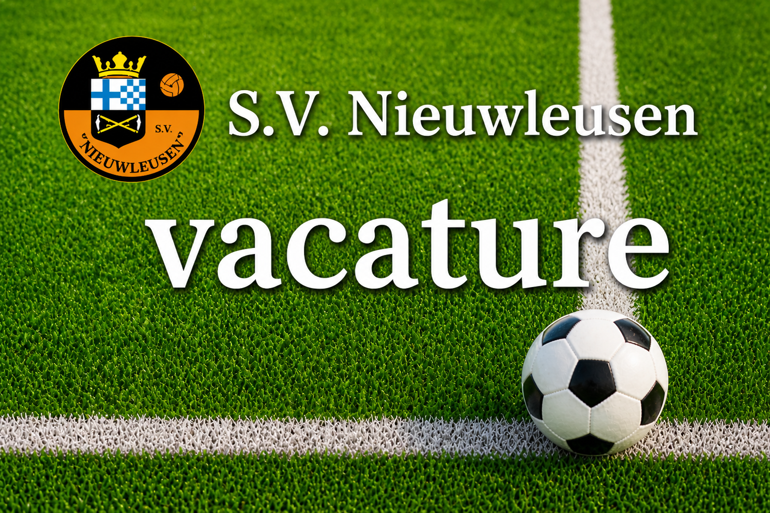 Vacature trainer S.V. Nieuwleusen JO17-1