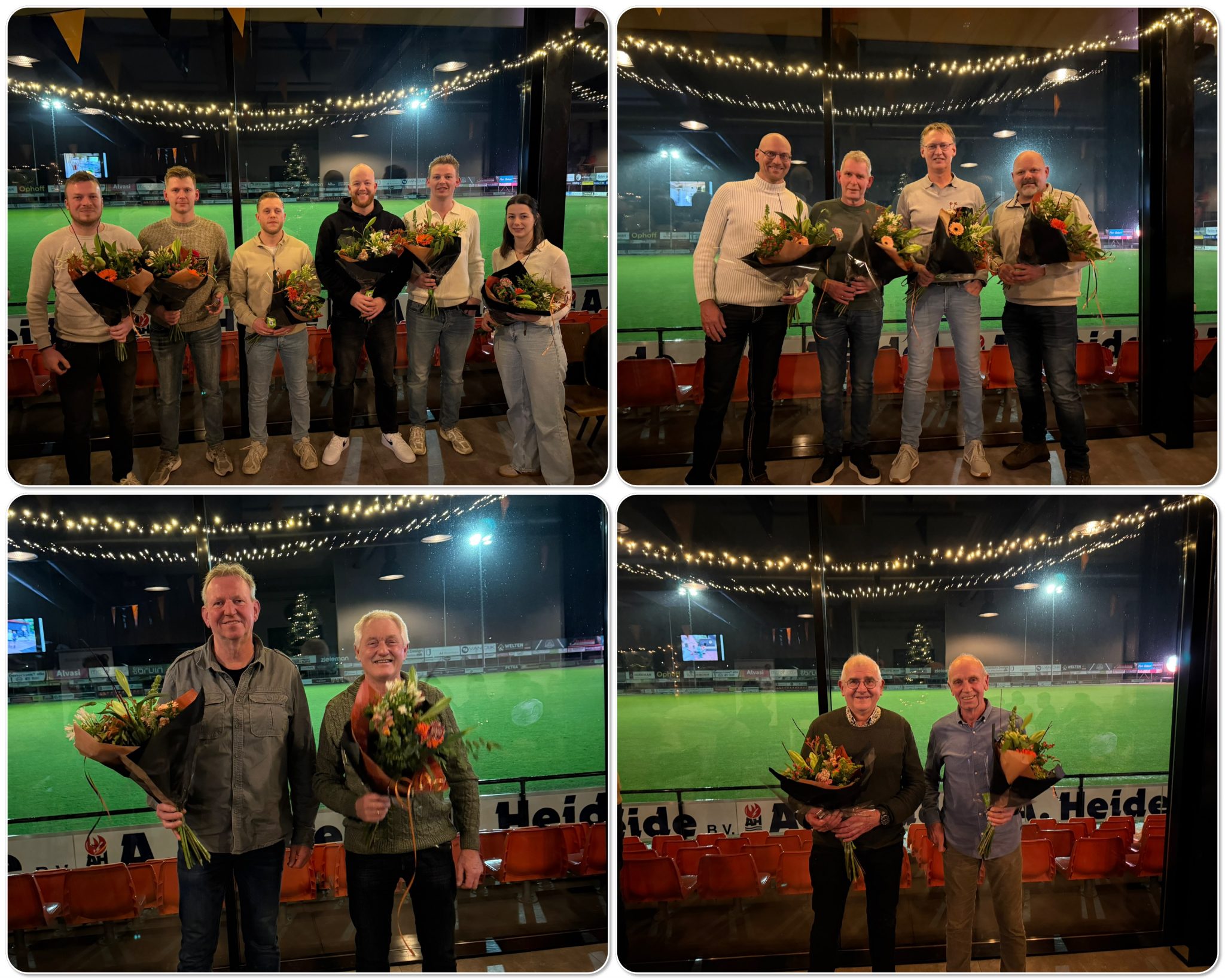 Huldiging jubilarissen 25, 40, 50 en 60 jaar lidmaatschap S.V. Nieuwleusen