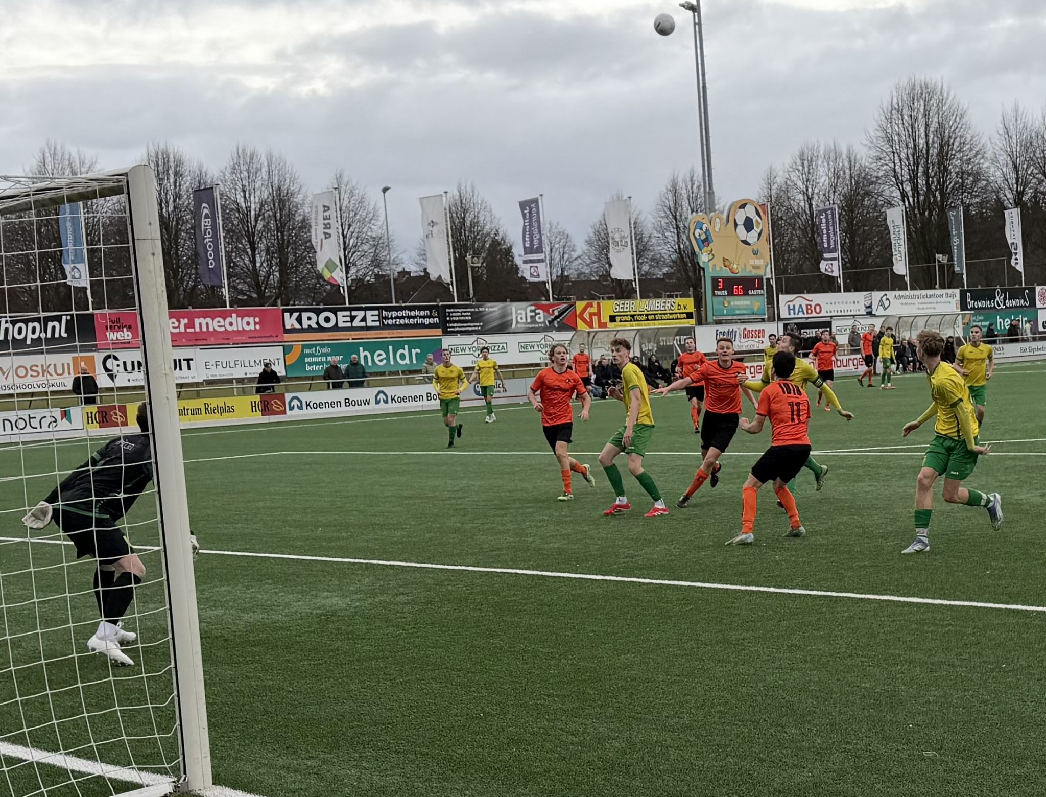 S.V. Nieuwleusen behaalt punt uit geslagen positie