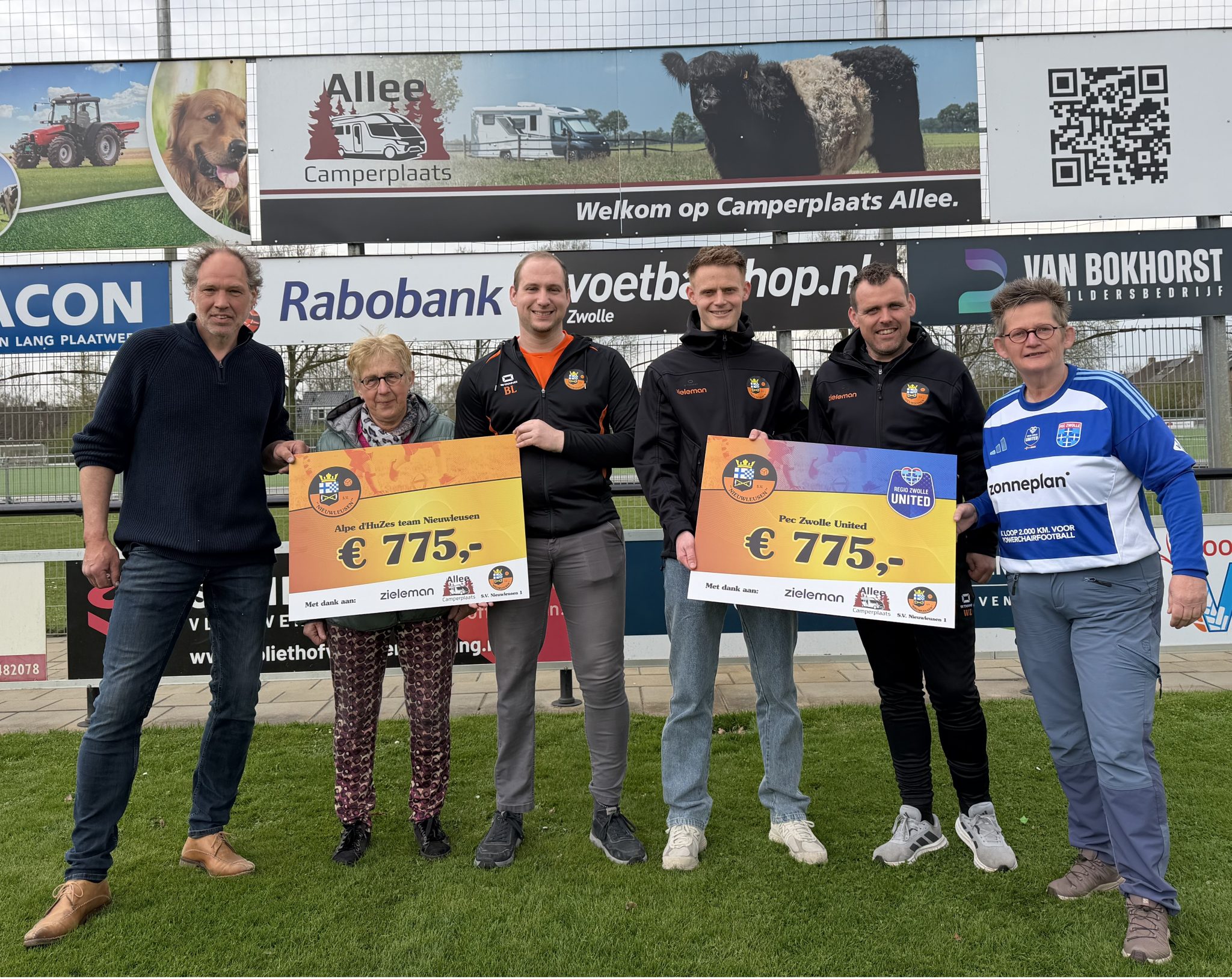 S.V. Nieuwleusen 1 support goede doelen met opbrengst wasactie