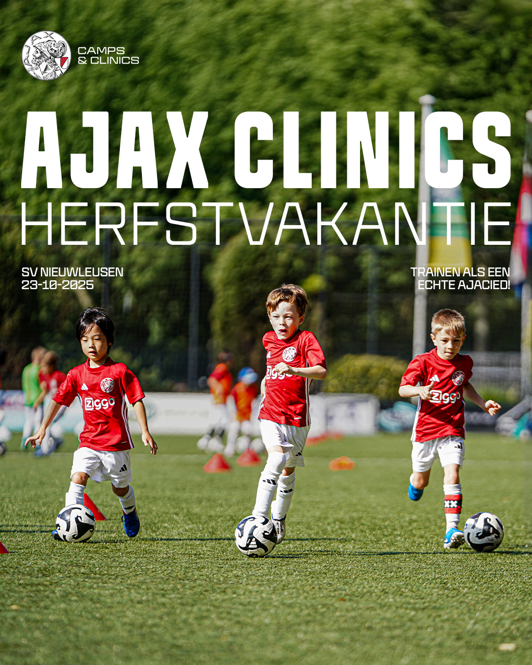 De Ajax Clinic gaat bijna van start, herfstvakantie 2025