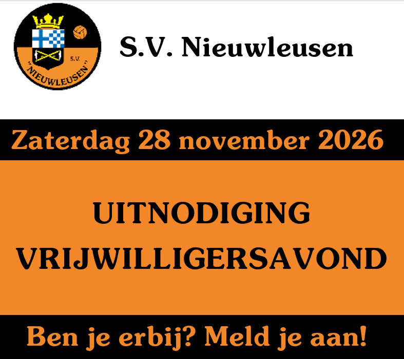 Uitnodiging vrijwilligersavond